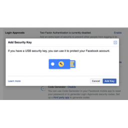 Facebook omogućio korišćenje fizičkog sigurnosnog ključa za bezbedno prijavljivanje na Facebook nalog